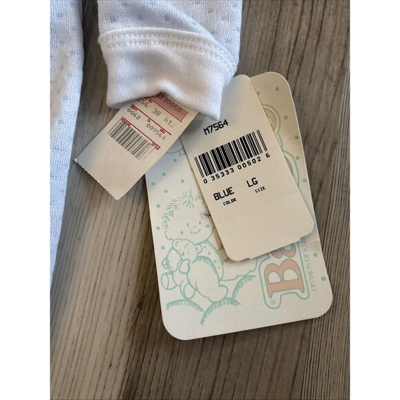 NWT Vintage One Piece Snap Kleinerts Made In USA Baby Gro Boy  Size 18-24 Lb - Picture 4 of 8